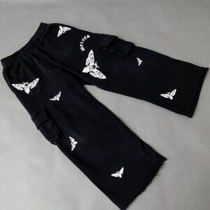 Darc Sport Fly With Us Durst Cargo Sweats in Black Wide Leg Size Small